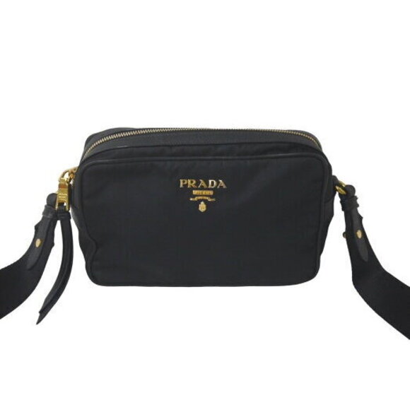Prada Shoulder Bag Nylon Logo Leather - Picture 2 of 8